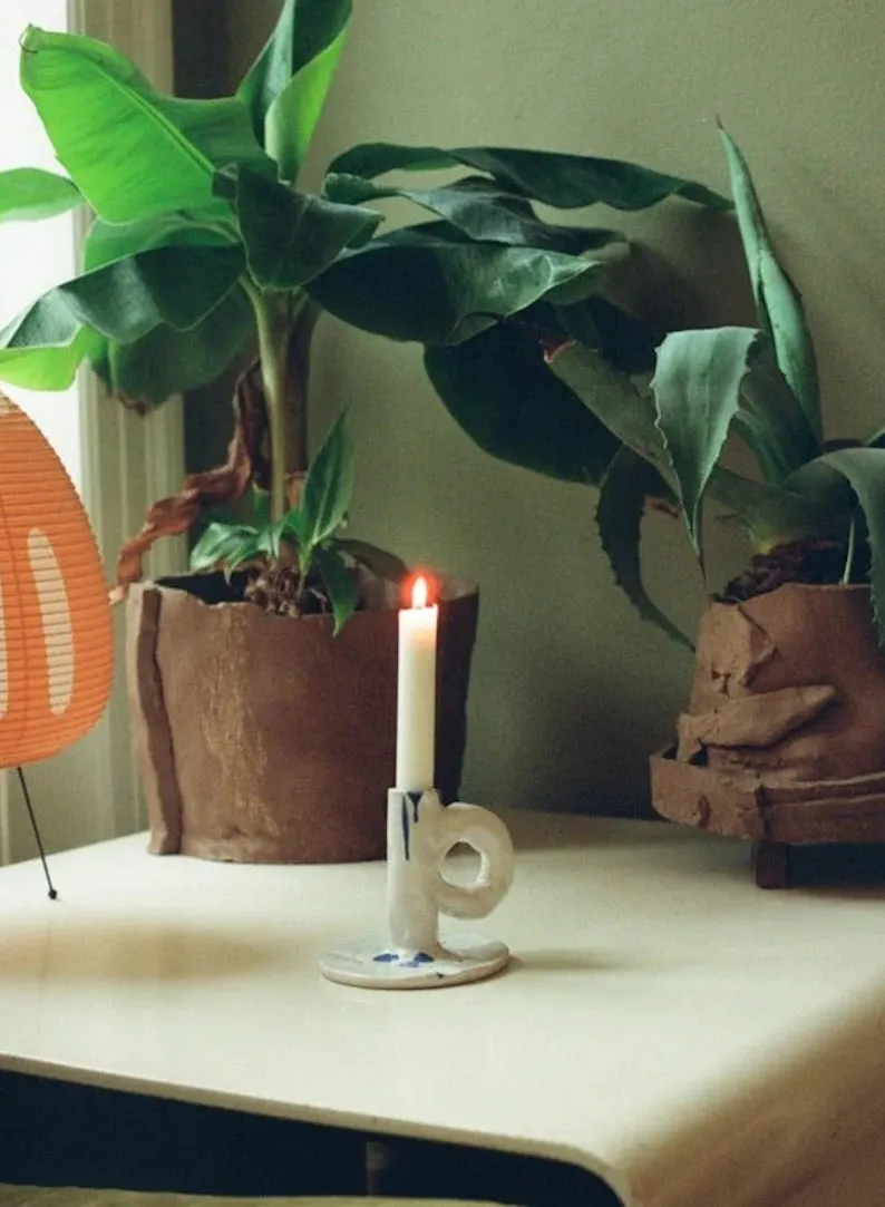 Studio Candlestick in White - NIKO JUNE