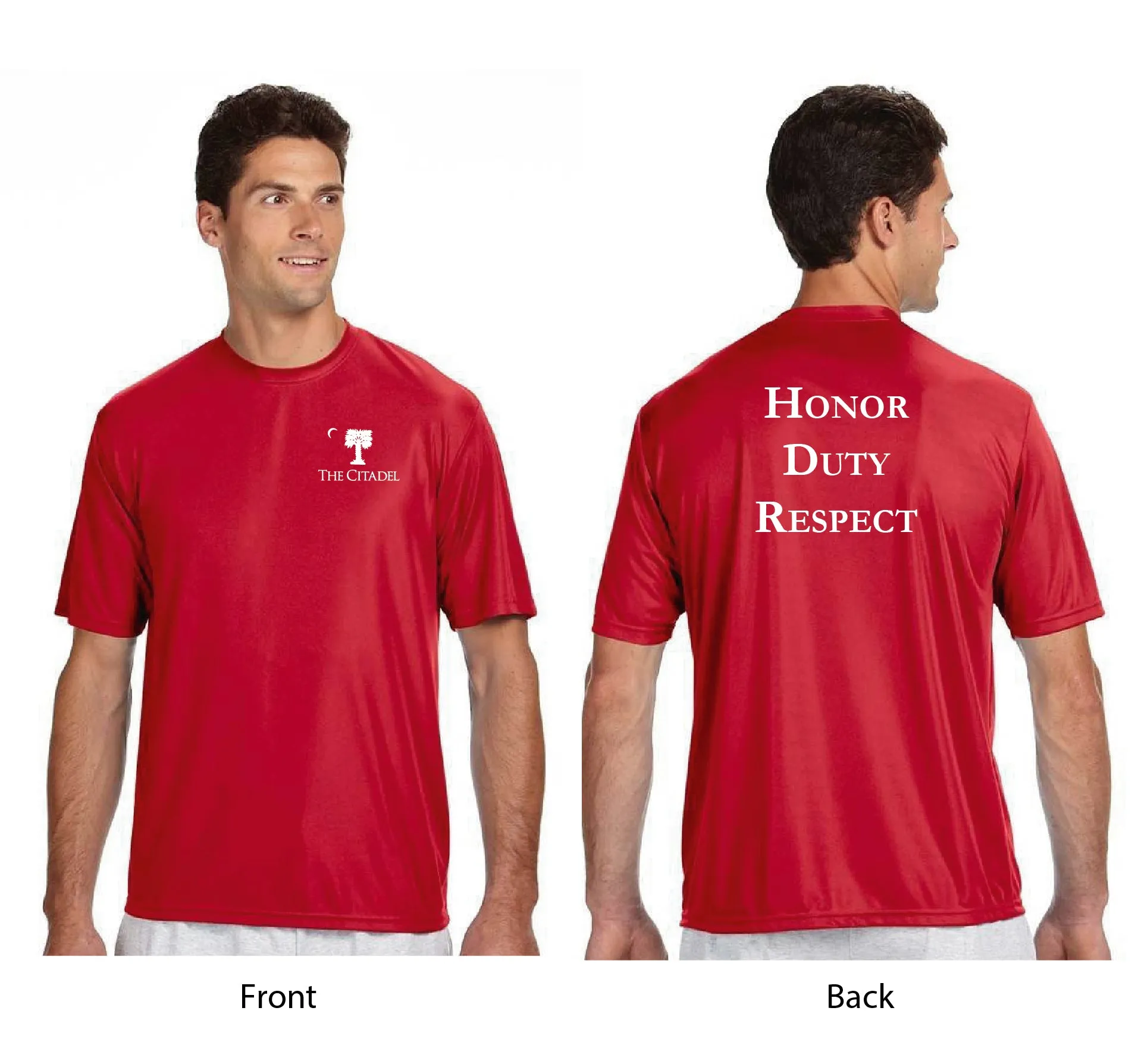 The Citadel, Big Red  logo, A4 Cooling Performance Tee