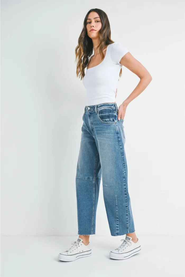 The Seamed Barrel Jean