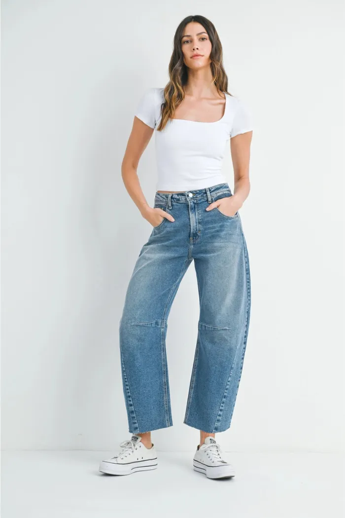 The Seamed Barrel Jean