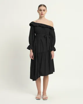 The Stellata  Noir Cotton Dress