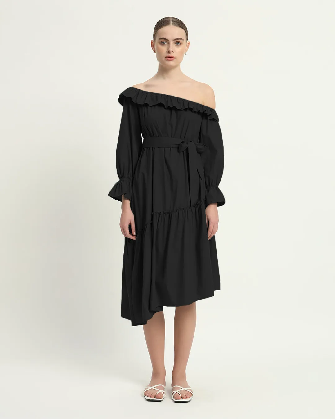 The Stellata  Noir Cotton Dress