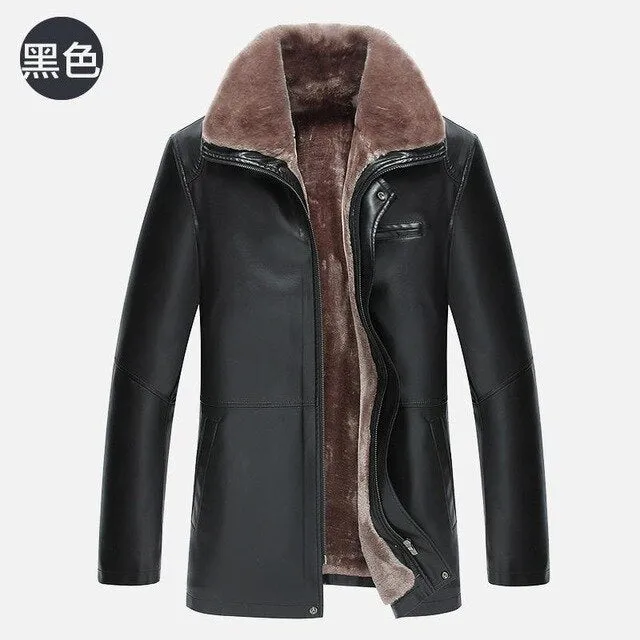 Thickening In Winter To Keep Warm Man Fur Coat