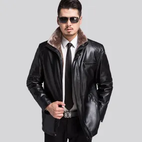 Thickening In Winter To Keep Warm Man Fur Coat