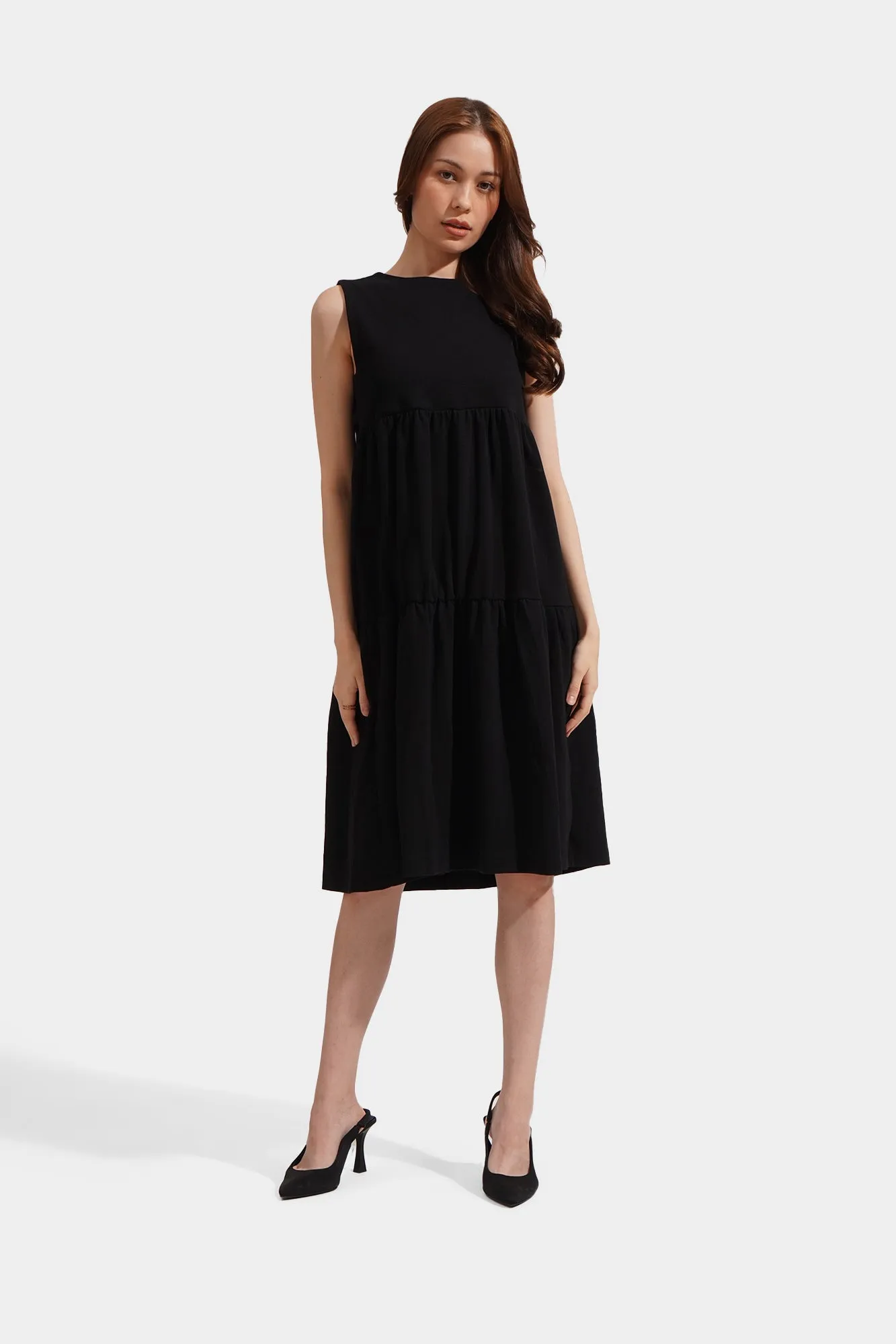 Tiered Knit Dress