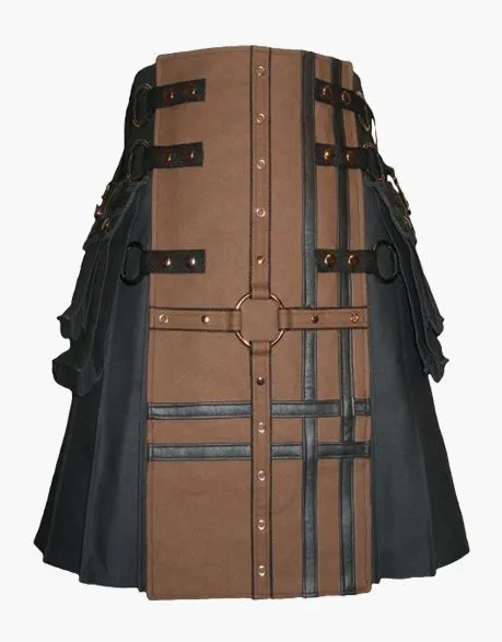Utility kit in black and brown-hybrid Gothic style