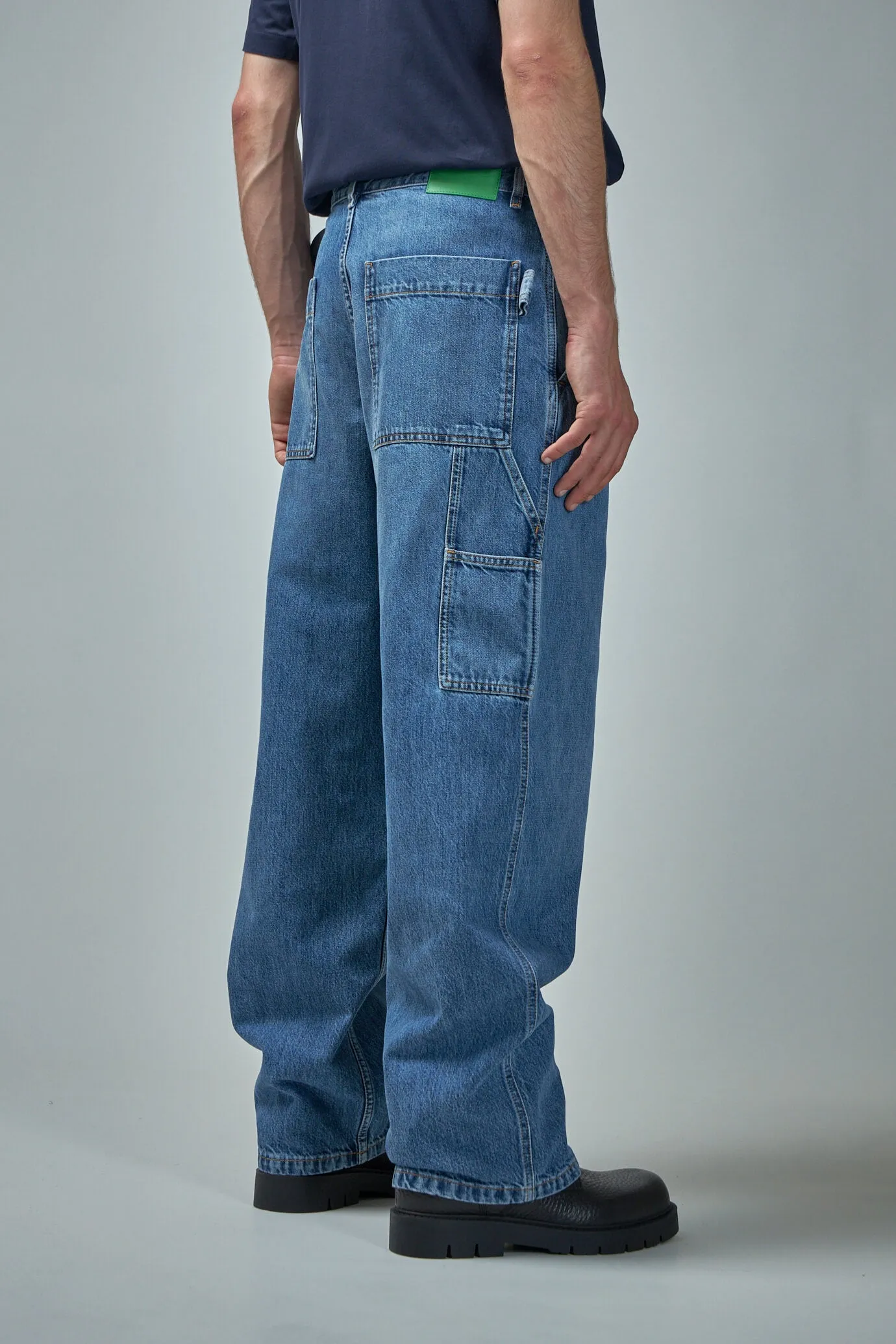 Vintage Indigo Cargo Denim