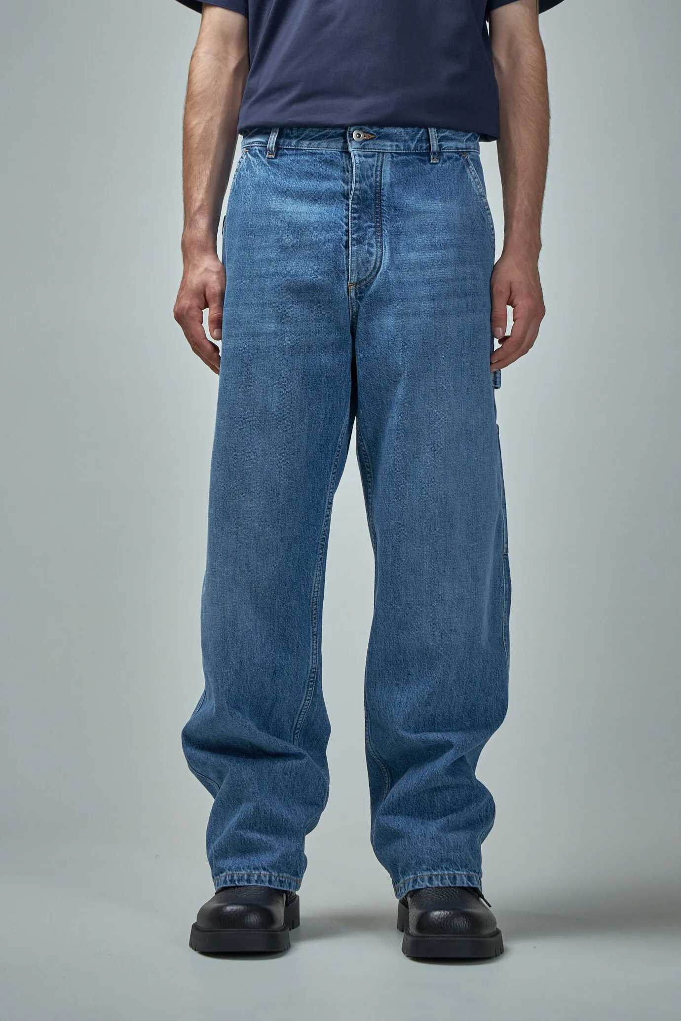 Vintage Indigo Cargo Denim