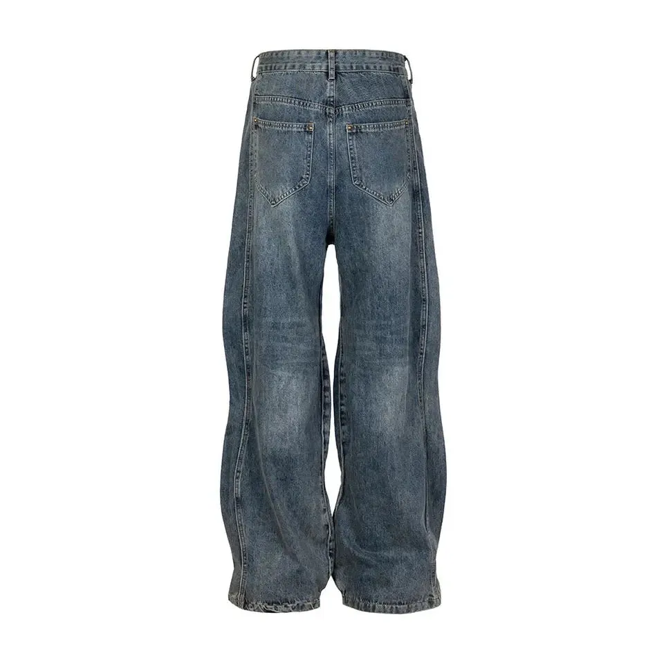 Wide Legs Baggy Wave Jean