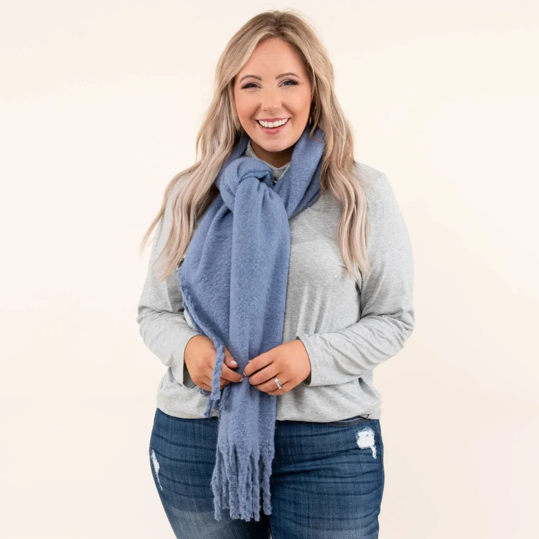Wrapped In Warmth Scarf, Blue